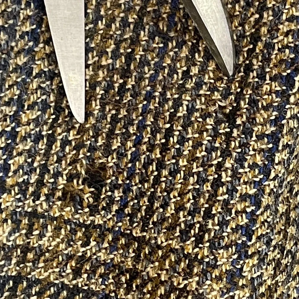 Chaps Ralph Lauren Mens 46R Wool Blazer Glen Plaid Sport Coat Brown Vintage 90s